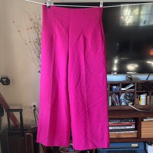 Zara Fuchsia Wide-Leg Trousers